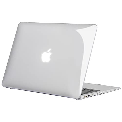 TECOOL Funda Compatible con MacBook Air 13 Pulgadas 2017-2010 A1466 A1369, Case Carcasa Protectora Dura de Plástico, Cristal Transparente