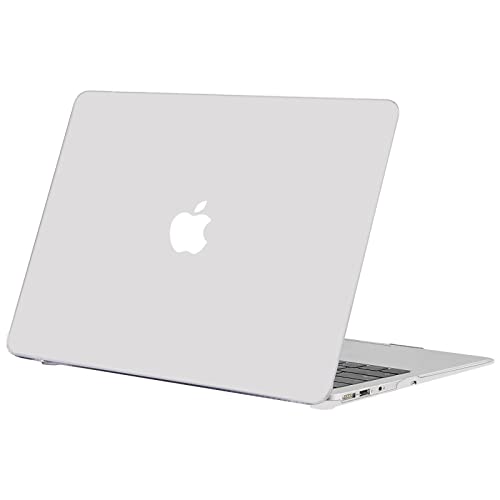 TECOOL Funda Compatible con MacBook Air 13 Pulgadas 2017-2010 A1466 A1369, Case Carcasa Protectora Dura de PlÃ¡stico, TranslÃºcido
