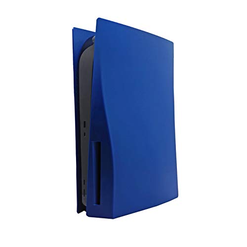 PS5 Plate DIY Carcasa frontal personalizada PS5 Case Cover, Playstation 5 Game Console Skin Cover Carcasa dura Evita el polvo y los araÃ±azos Accesorios de repuesto PS5 Azul