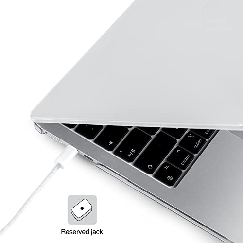 EooCoo Funda Compatible para 2022 MacBook Air 13.6 Pulgadas M2 A2681 con Touch ID, Carcasa de Plástico - Cristal Transparente
