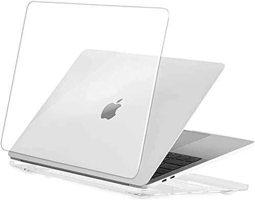 EooCoo Funda para 2020 2019 2018 MacBook Air 13 Pulgadas M1 A2337 A2179 A1932, Cubierta de Plástico Dura Carcasa para Nuevo MacBook Air 13 con Retina Pantalla y Touch ID - Cristal Transparente