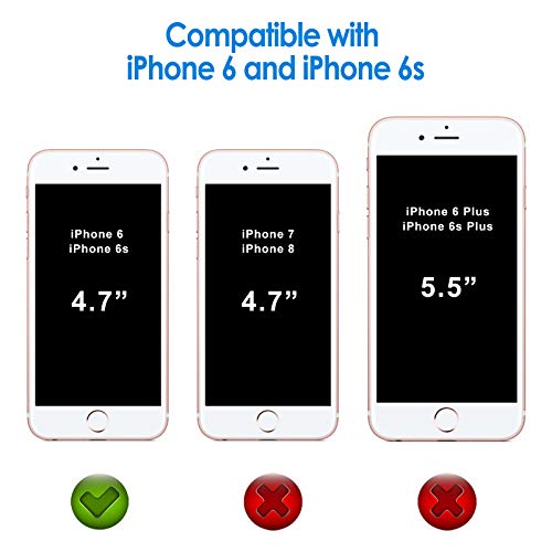 JETech Funda para iPhone 6s y iPhone 6, Anti-Amarillo Carcasa Anti-Choques y Anti-AraÃ±azos (Transparente)