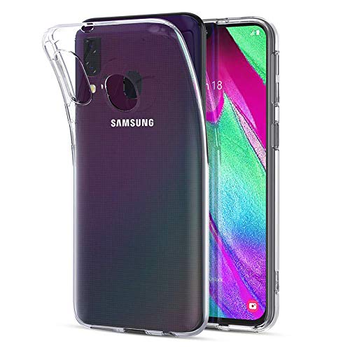 NEW'C Funda para Samsung Galaxy A40, Anti-Choques y Anti-AraÃ±azos, Silicona TPU, HD Clara