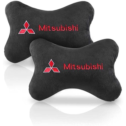 UNNIQ CojÃ­n Reposacabezas Coche, para Mitsubishi Suave transpirabilidad Conveniente desmontarlo Ajustable Reposa Cabezas