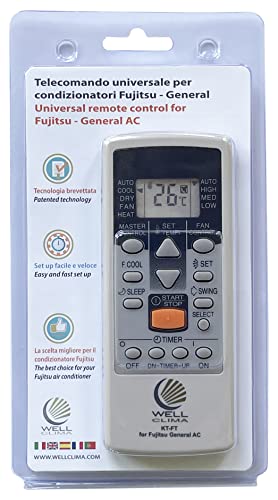 Mando a distancia para aire acondicionado, climatizador Fujitsu General aire acondicionado,Â bomba de calor, inverter compatible con todos los modelos