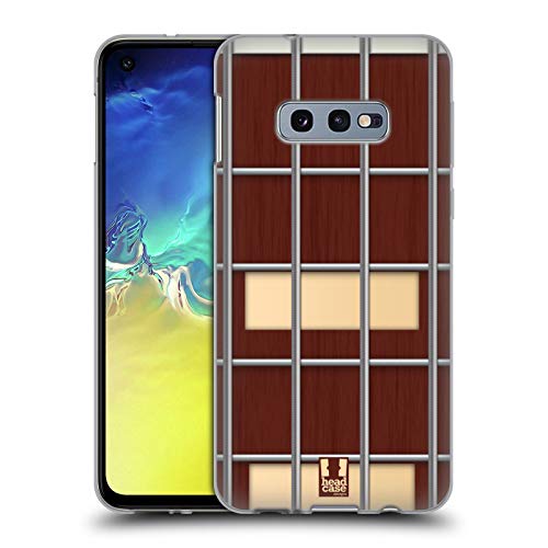 Head Case Designs CastaÃ±o Trastes Dela Guitarra Carcasa de Gel de Silicona Compatible con Samsung Galaxy S10e