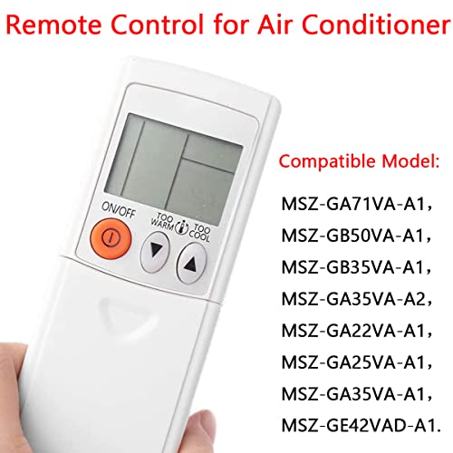 Control Remoto de Aire Acondicionado, de Repuesto, Adecuado para Mitsubishi KD06ES,no Requiere programación ni configuración