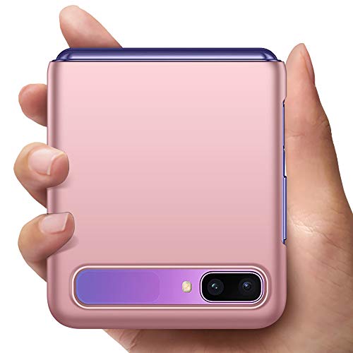 YIIWAY Funda Samsung Galaxy Z Flip, Oro Rosa Ultra Slim Protectora Funda Case Duro Cover para Samsung Galaxy Z Flip 5G YW41269