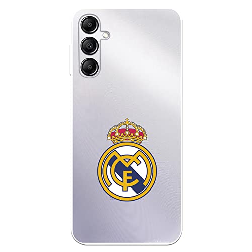 Funda para Samsung Galaxy A14 5G del Real Madrid Escudo Real Madrid tansparente para Proteger tu mÃ³vil. Carcasa de Silicona Flexible con Licencia Oficial Real Madrid