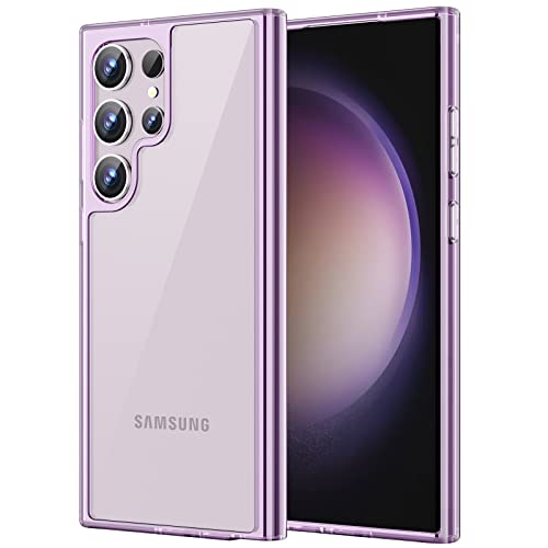 JETech Funda para Samsung Galaxy S23 Ultra 5G 6,8 Pulgadas, Anti-Amarillo Antigolpes Protectora Carcasa, Antiarañazos PC Duro Respaldo (Púrpura)