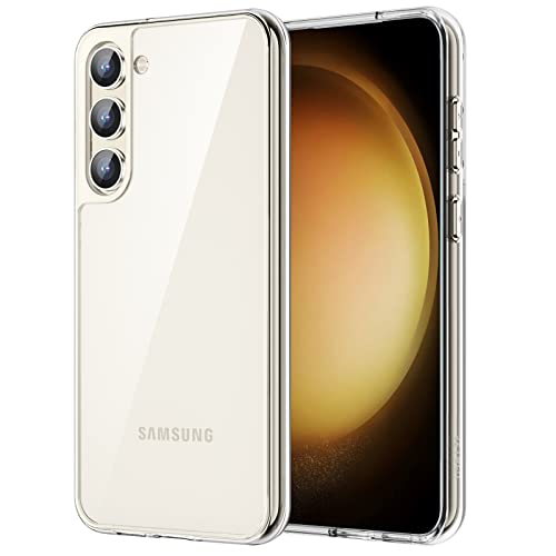 JETech Funda para Samsung Galaxy S23 5G 6,1 Pulgadas, Anti-Amarillo Antigolpes Protectora Carcasa, AntiaraÃ±azos PC Duro Respaldo (Transparente)