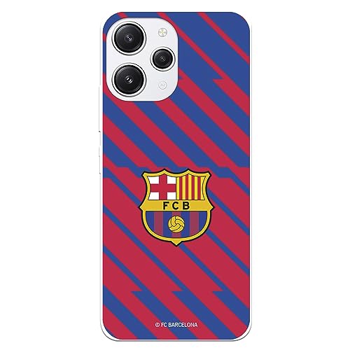Funda para Xiaomi Redmi 12 del FC Barcelona Bar脟a Escudo tansparente para Proteger tu m贸vil. Carcasa de Silicona Flexible con Licencia Oficial FC Barcelona