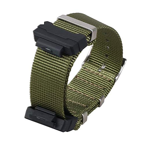 Shieranlee 16mm Nato Correa Compatible con Casio G-Shock GA-110 GA-100 GD-100 Men Sports Waterproof Replacement Bracelet Band Strap