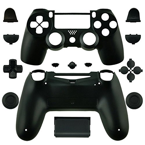 Carcasa completa Shell Case Cover con botones Para PS4 Para Sony Playstation 4 Controlador inalÃ¡mbrico (negro)