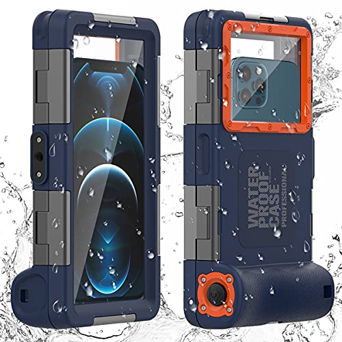 AICase Carcasa de fotografía subacuática Universal Impermeable actualizada para iPhone 14 Pro Max/14 Pro/14 Plus/14/13/12/XR/8/7/6[50ft/15m], Funda de Buceo para Galaxy S23/23+/23 Ultra/S22/S21